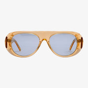 DIPLO champagne trasparente con lenti blu – vista frontale